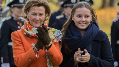 Princess Ingrid attends sculpture unveiling at park, named after her 