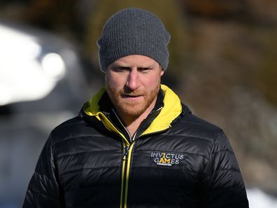 Prince Harry at the Invictus Games One Year to Go Launch on 15th February 2024 in Whistler, Canada.