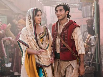 Mena Massoud, Aladdin, filming, Naomi Scott