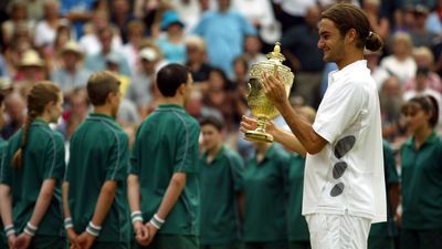 First grand slam final: Wimbledon 2003 v Mark Philippoussis (W)