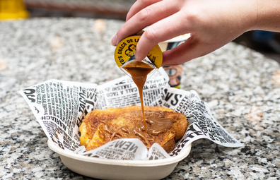 Guzman y Gomez Churro Toast with dulce de leche (churros French toast hybrid)