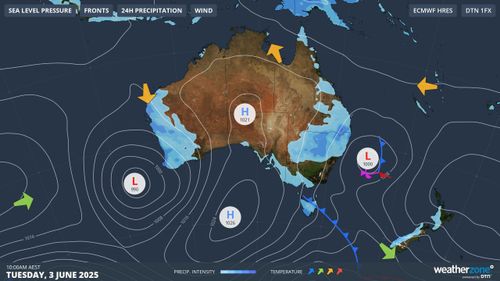 Pï»¿arts of Australia will experience cold and rainy weather this week, with one capital city in for a soaking. 