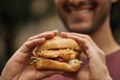 KFC Fiery Zinger Burger