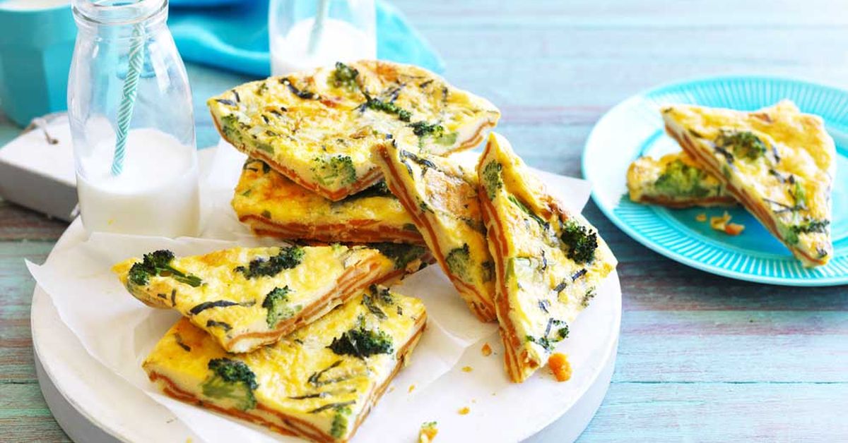 Sweet potato and broccoli frittata - 9Kitchen