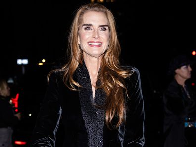 Brooke Shields attends the Giorgio Armani fashion show at the Park Avenue Armory on October 17, 2024 in New York City.