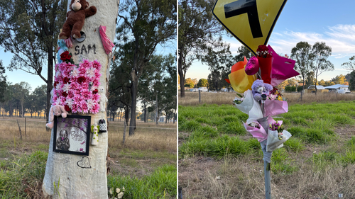 Samantha Fielder, 21, que foi morta em uma colisão com outro carro no parque de Emu via Nankin, na área de Queensland em Rochampton, na tarde de domingo. 
