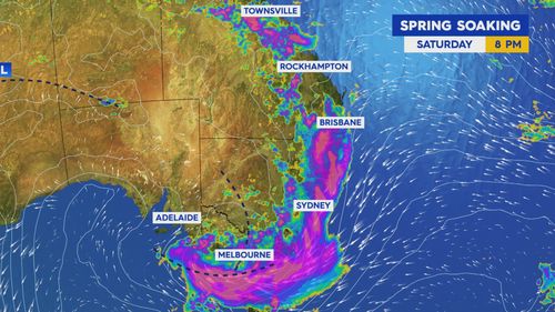 F﻿lood warnings are in place across several states this morning after the East Coast was lashed by thunderstorms overnight. 