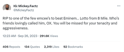 8 Mile star dead