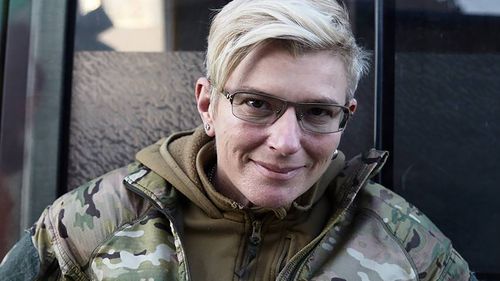 Yuliia Paievska, known as Taira, a celebrated Ukrainian medic who used a body camera to record her work in Mariupol while the port city was under Russian siege. 