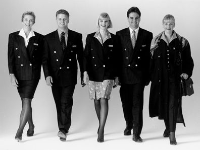 Gross & Who Qantas Uniform 1990s