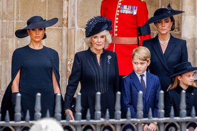 catherine, princess of wales, at queens funeral