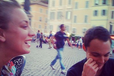 @sanctionedjohnnygalecki: From the personal archives. #TBBT @normancook @therealjimparsons #Rome #actionshot