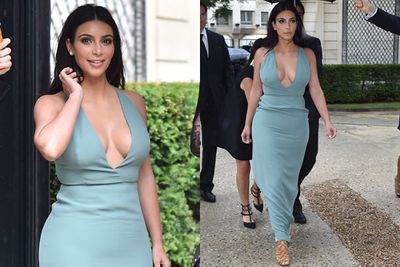 Kim Kardashian was already rocking her old bod less than a month after giving birth to daughter North in June of 2014