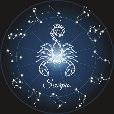 Scorpio star sign. Scorpio zodiac sign.