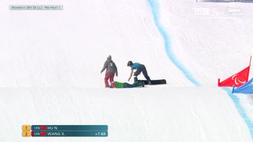 Aussie stretchered off after crash