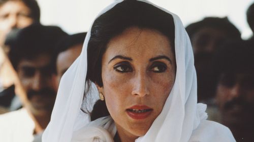 Prime Minister of Pakistan Benazir Bhutto (1953 - 2007). (Getty)
