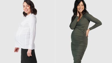 Maternity dresses from Pea in a Pod.