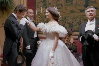 Claudia Cardinale, Alain Delon, and Paolo Stoppa in The Leopard (1963)
