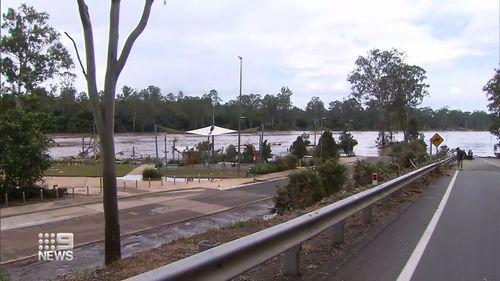 Floodwaters still remain in Recce South in Queensland as residents return to assess the damage. 