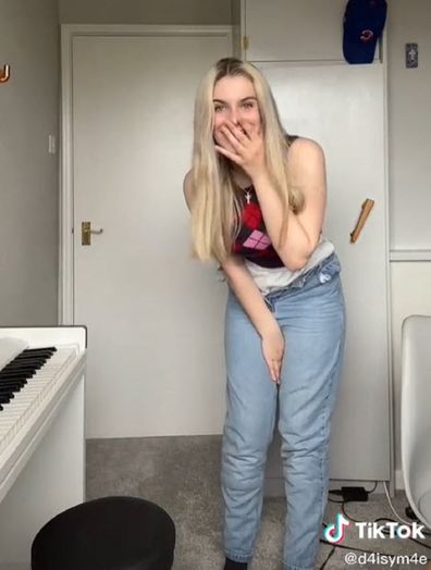 Woman shares mortifying wardrobe  malfunction on TikTok pair of jeans