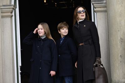 Princess Mary attends Huberetus Hunt with the twins, November 2021