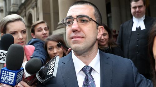 Faruk Orman leaves the court of appeal in Melbourne, Friday, July 26, 2019. Melbourne gangland identity Faruk Orman will be immediately released from jail because of a “substantial miscarriage of justice” caused by his double-agent lawyer Nicola Gobbo.