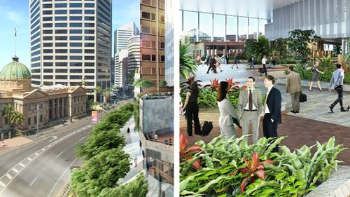 The design is set to fuel the greenspace movement in Brisbane. (9NEWS)