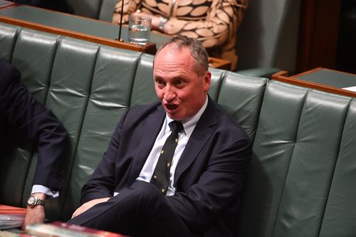 Nationals leader Barnaby Joyce is preparing to take the prime minister's chair in Malcolm Turnbull's absence next week. (AAP)