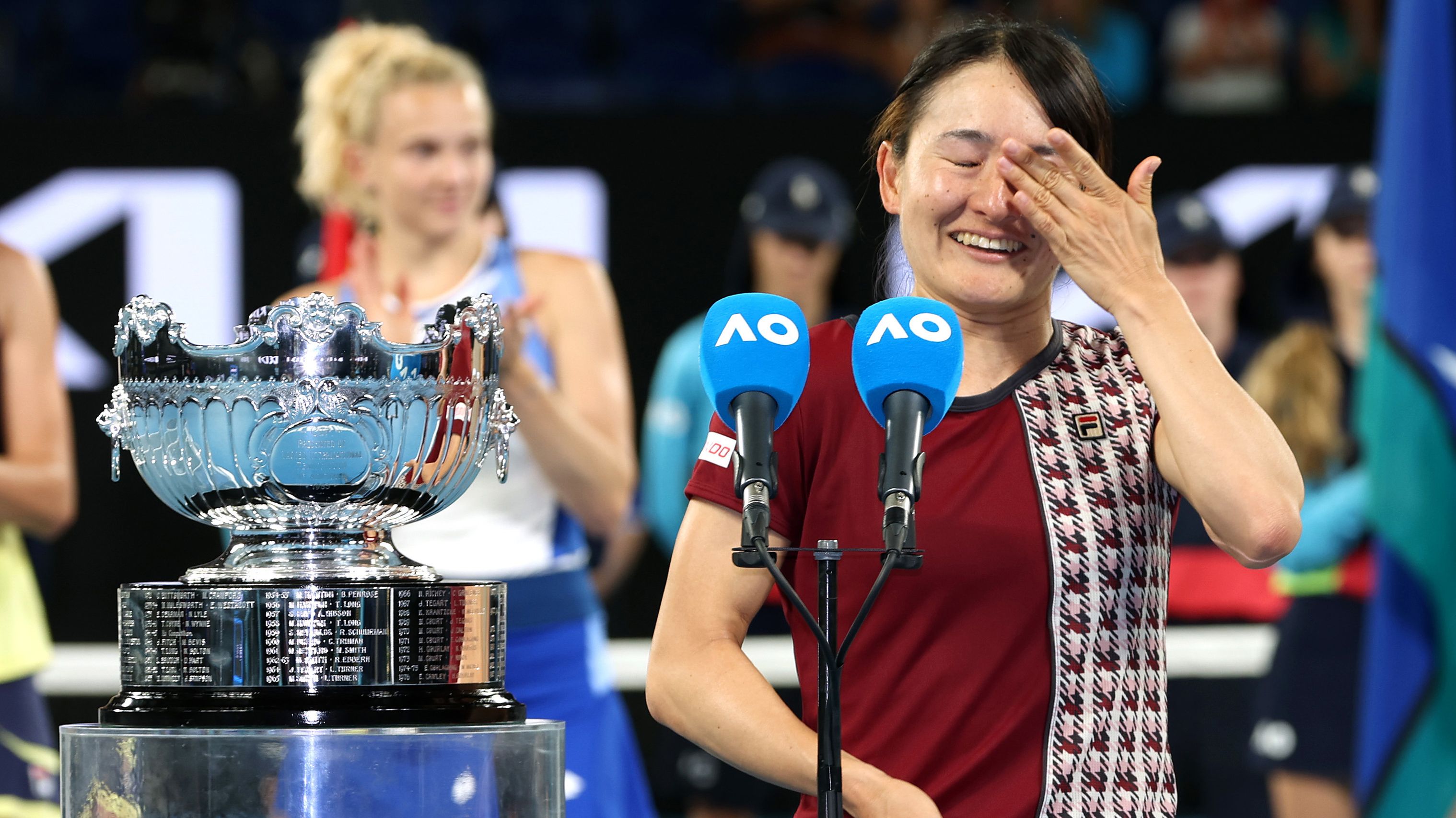 'Sad' Shuko Aoyama's tearful speech after heartbreaking Australian Open loss