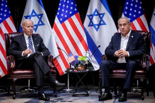 US President Joe Biden meets with Israeli Prime Minister Benjamin Netanyahu 