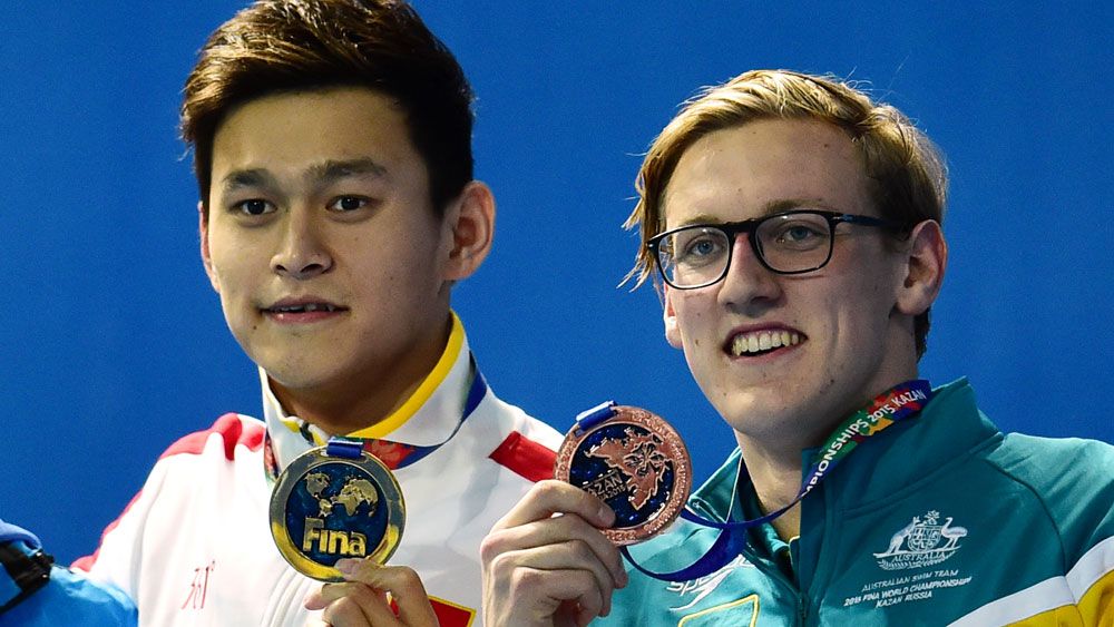 Sun Yang and Mack Horton. (AFP)