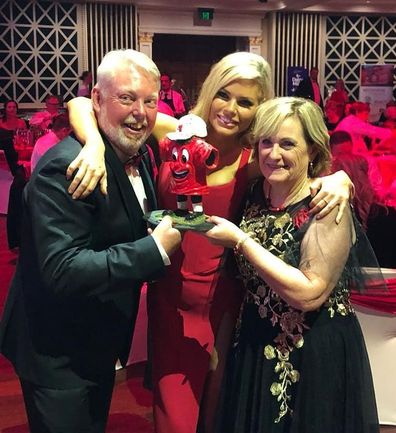 Sophie Monk with Bruce and Denise Morcombe