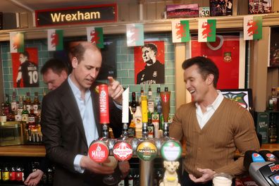 Prince William, Prince of Wales and Chairman of Wrexham AFC Rob McElhenney
