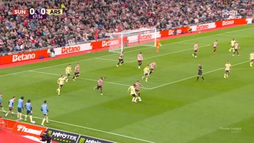 Bruno Guimarães scores screamer for Arsenal