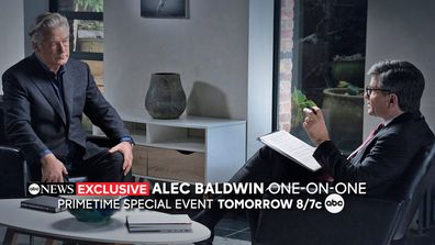 Alec Baldwin speaks to ABC's George Stephanopoulos in sit down interview following Rust shooting