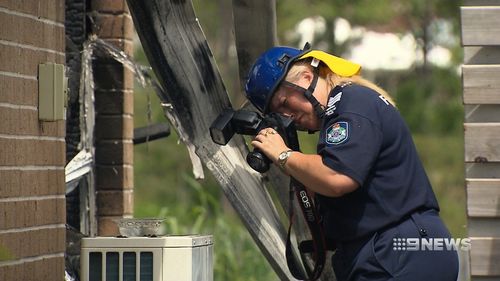 Fire investigators spent most of the day at the property. (9NEWS)