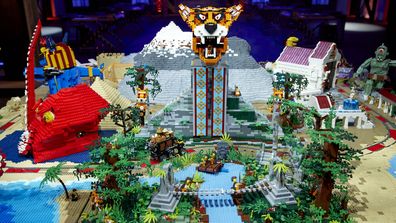 LEGO Masters Australia 2021 Season 3 A Hero's Quest Challenge Michael and Harrison