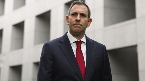 Treasurer Dr Jim Chalmers addresses the media at a doorstop interview at Parliament House in Canberra on Wednesday 30 July 2025.  