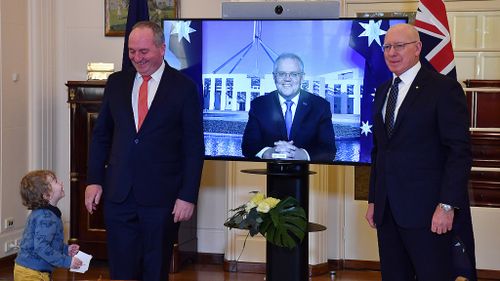 Barnaby Joyce son talking to him