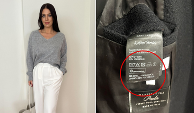 Stylist Mia Elizabeth on garment tag materials
