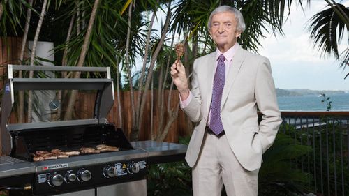 Richie Benaud was announced as the face of the Australia Day lamb campaign, run by Meat & Livestock Australia last year. (AAP)