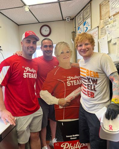 Philip's Steak thanks Ed Sheeran for visiting local Philadelphia restaurant