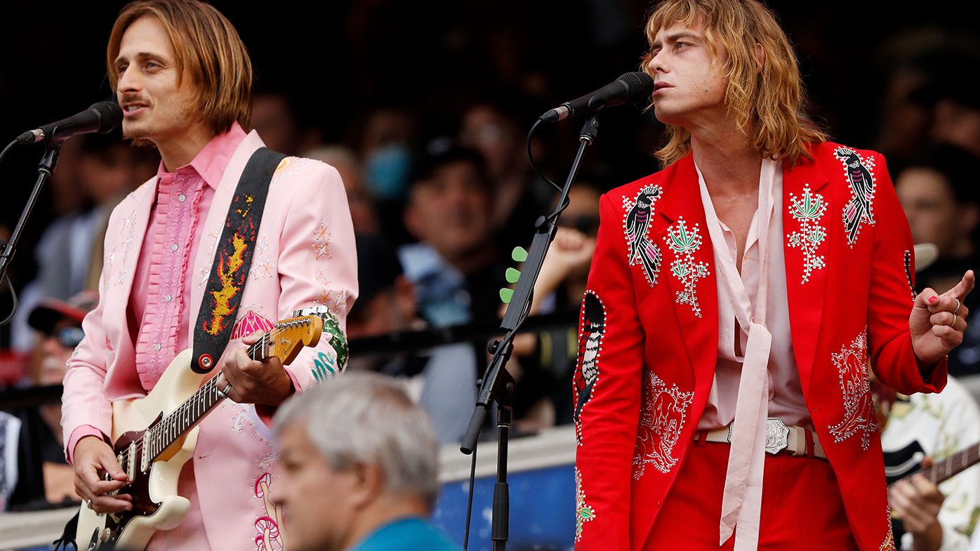 The AFL is under fire over an  &quot;inappropriate&quot; performance from Lime Cordiale ahead of the Anzac Day clash.
