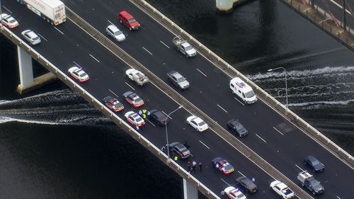 Three people have been taken into custody following a police pursuit in Sydney's north.