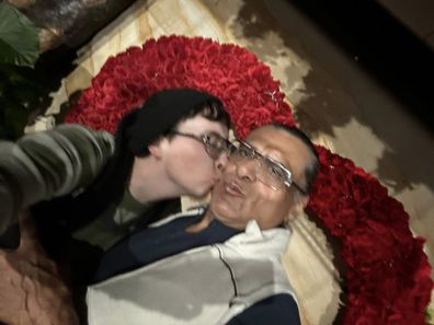 Jonathan Joss with his husband Tristan Kern de Gonzales