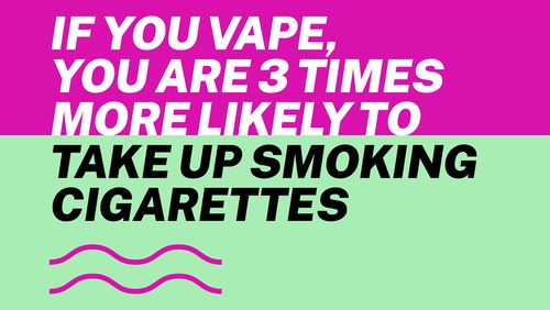 vaping leads to smoking cigarettes and nicotine addiction.