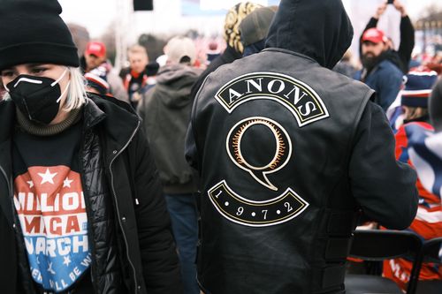 QAnon is a virtual cult that began in late 2017. According to the conspiracy theory, former President Donald Trump is secretly working to stop a group of child sex traffickers. 