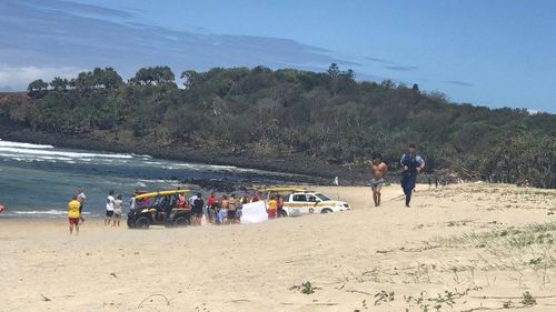 Paramedics commenced CPR on the man however he could not be revived. (9NEWS)
