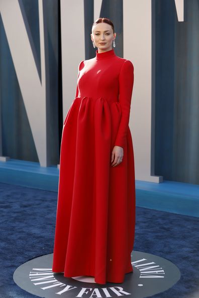 Sophie Turner confirms pregnancy on the Oscars red carpet
