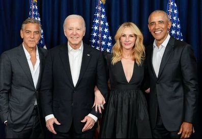 George Clooney, Joe Biden, Julia Roberts, Barack Obama